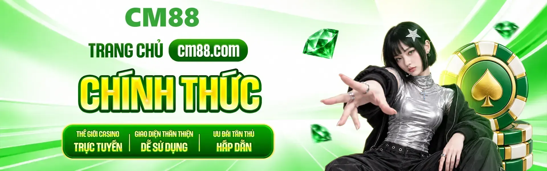 Phiên bản 1: CM88 – Nền tảng giải trí trực tuyến đa tiện ích năm 2026, ưu đãi nạp đầu 100%, đăng ký nhận +68K khám phá sảnh game phong phú, bảo mật dữ liệu, giao dịch thuận tiện.